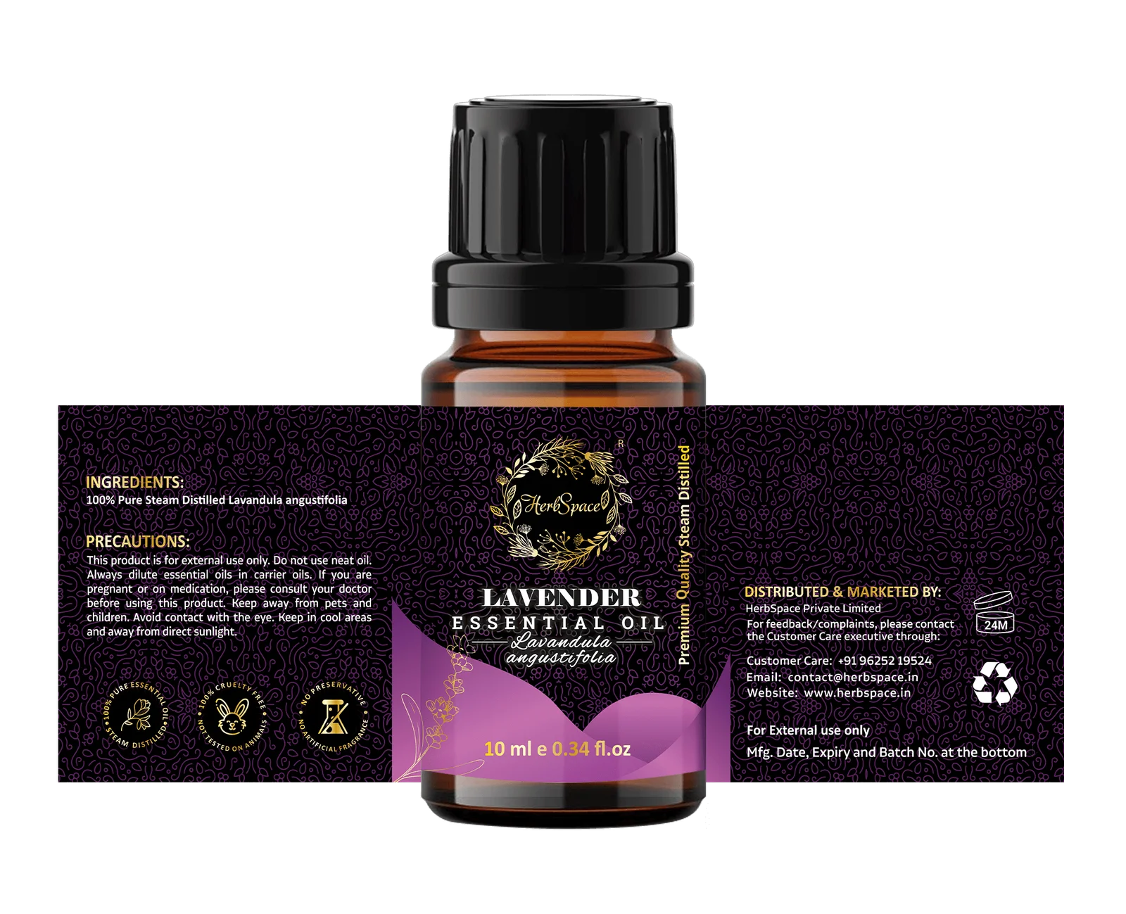 HerbSpace Lavender Essential Oil - 10ml