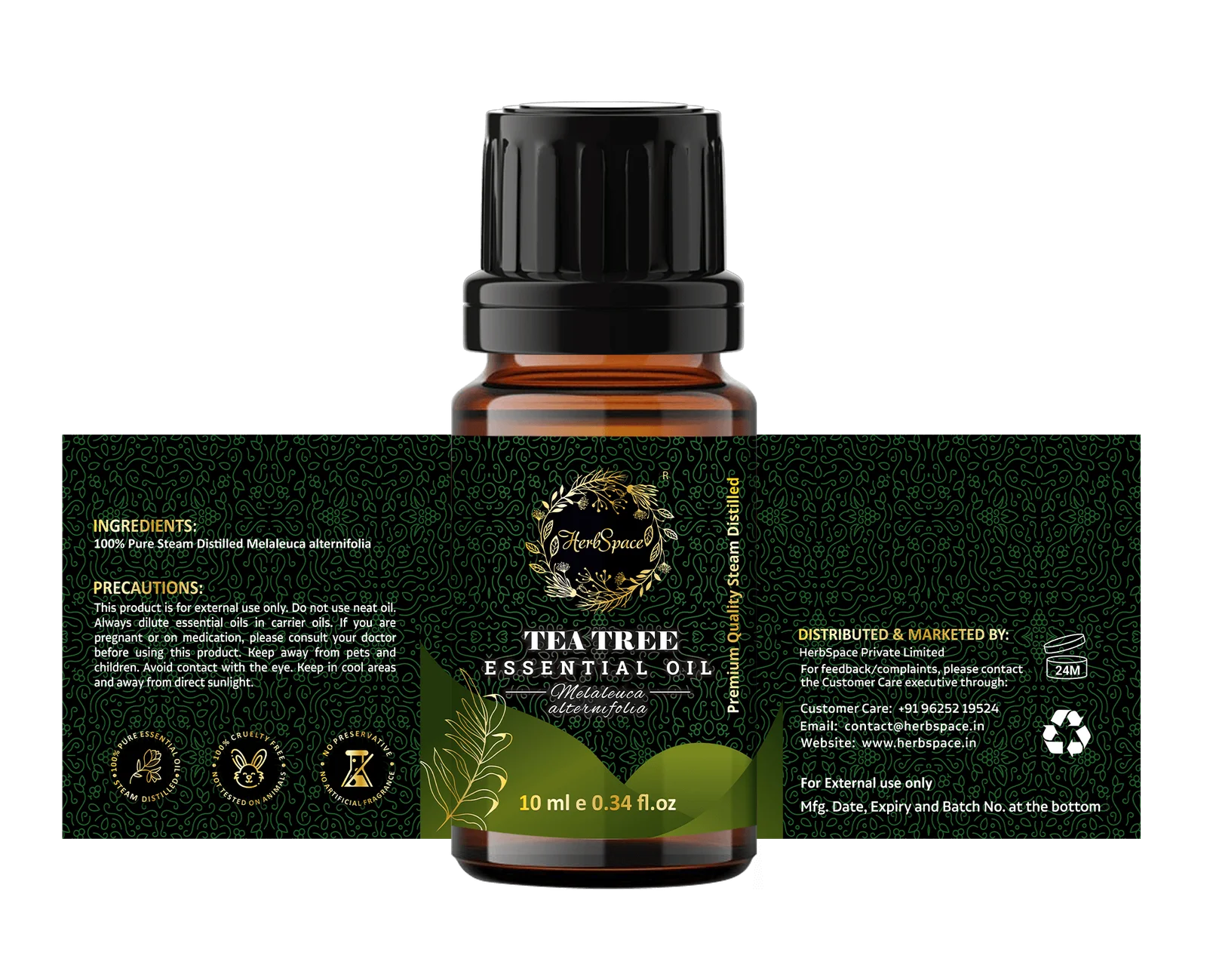HerbSpace Tea Tree Essential Oil - 10ml