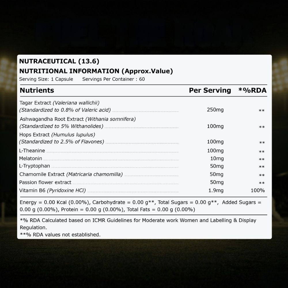 CSK Limited Edition Pure Nutrition Deep sleep 60 Caps