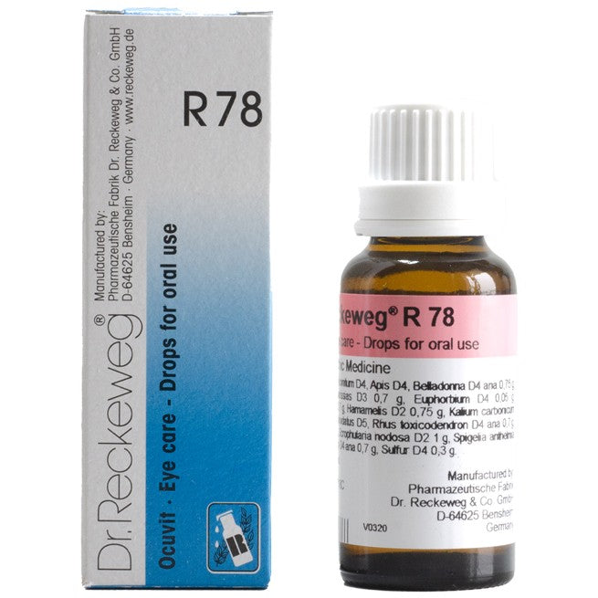 Dr. Reckeweg R78 Eye Care Drop | For Eye Care - (22 ml) PACK OF 2