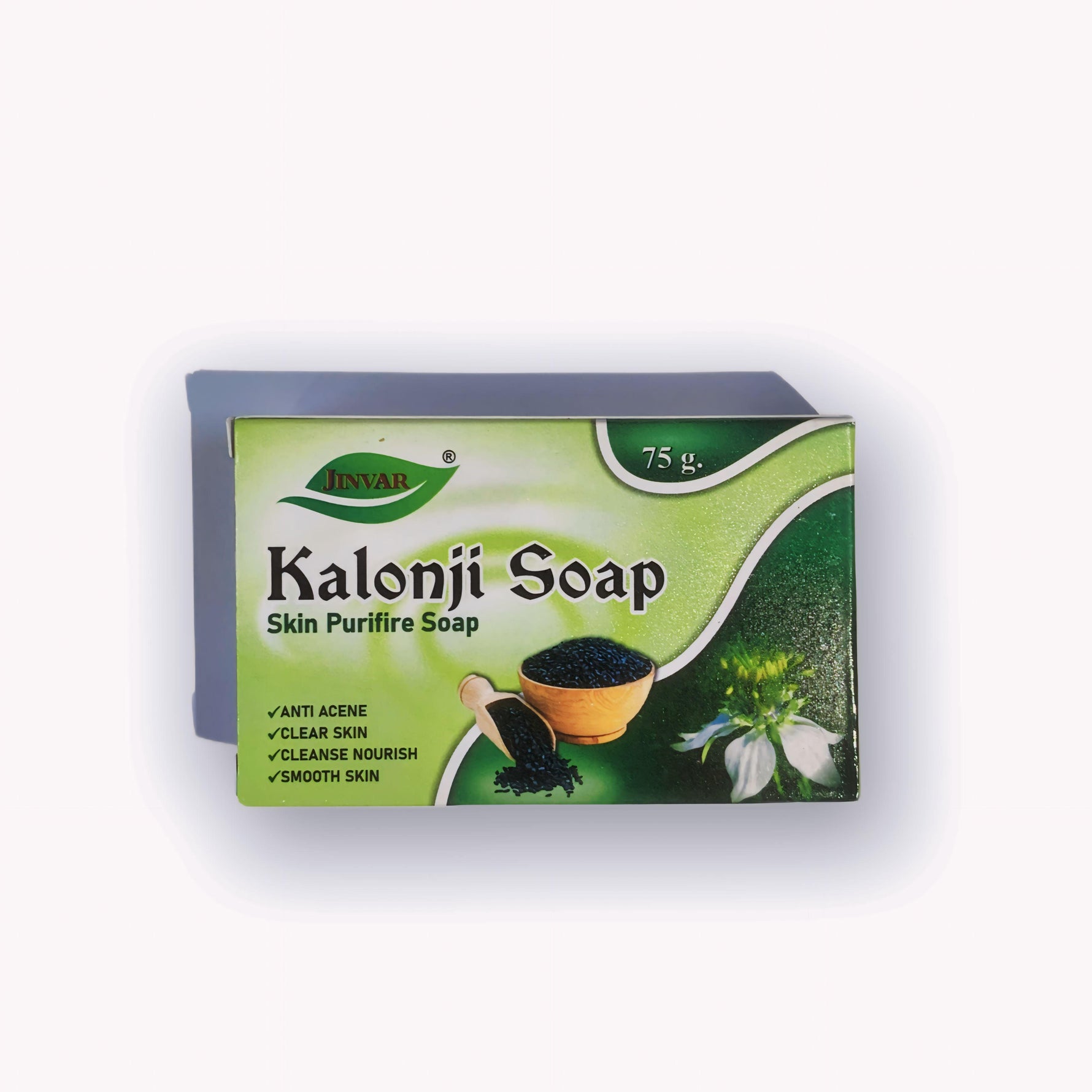 Jinvar's Kalonji Soap - Skin Purifies Soap - 75gm (Pack of 12)