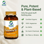 Organic Wellness Turmeric Curcumin Capsules -  90 Veg Capsules