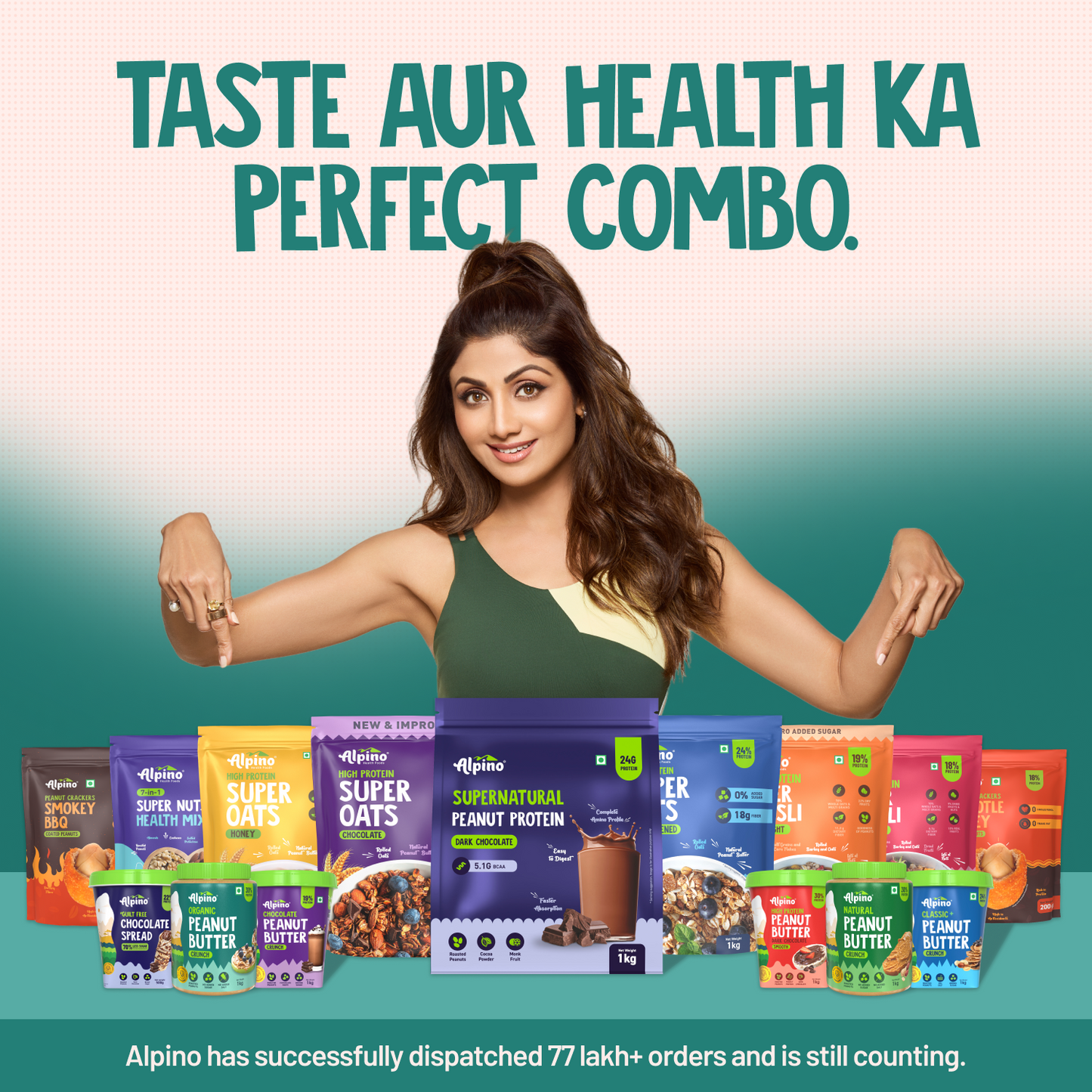 Alpino Organic Crunch Peanut Butter, 1 kg