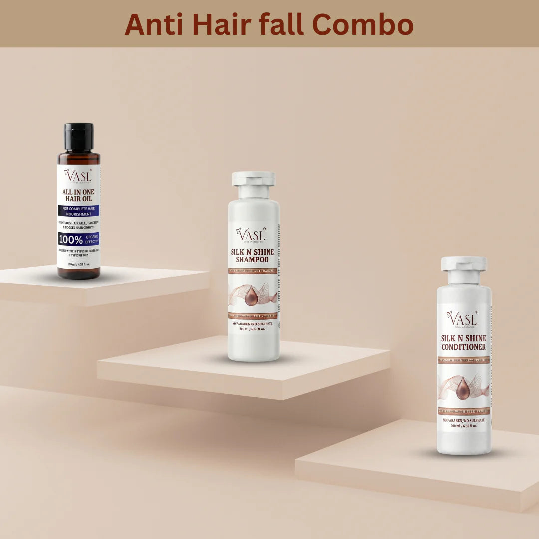 VASL Anti Hair Fall Combo - Hair Fall Control & Thinning Care Growth Kit