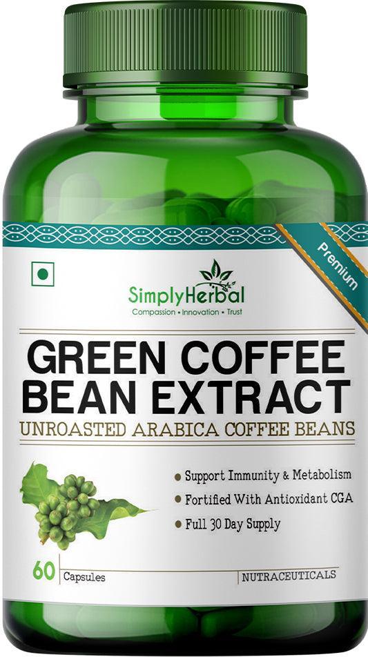 Simply Herbal Green Coffee Bean Extract 800mg Capsule - 60 Capsules