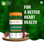 Pure Nutrition L-Arginine with L-Citrulline & Beetroot – 60 Capsules | Performance & Endurance Support