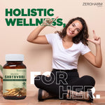 ZEROHARM Holistic Shatavari Tablet - Supports Lactation (Breast Milk), Hormonal Balance, Reproductive Health, Immunity & Stress Relief - Ayurvedic Wellness for Women - Nano Formulated 60 Veg Tablets