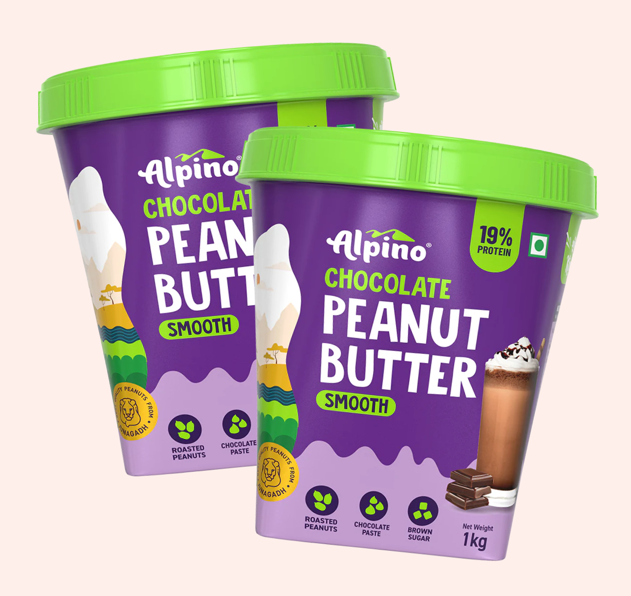 Alpino Chocolate Peanut Butter Smooth, 1 kg