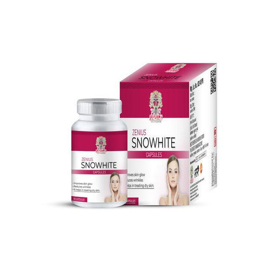 Zenius snowhite Capsules - Skin Whitening Capsules for Skin Whitening and Dark Circle Removal - 60 Capsules