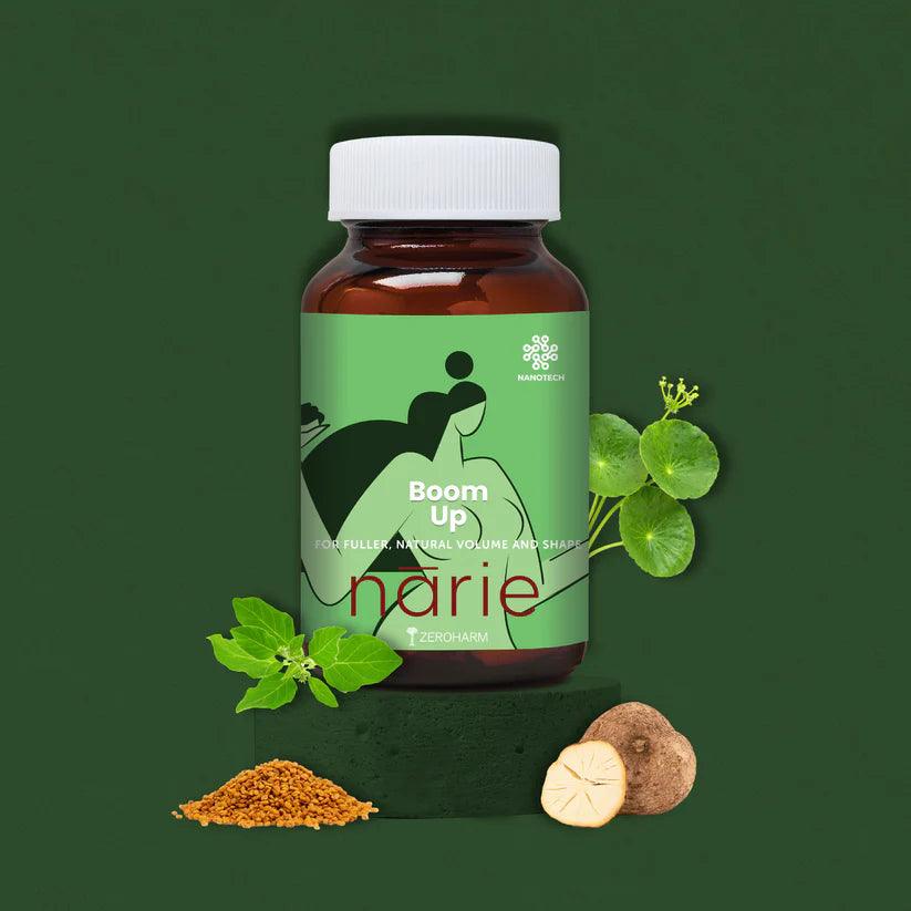 Zeroharm Narie BoomUp Capsules - Ayurvedic Breast Increase - 60 Capsules