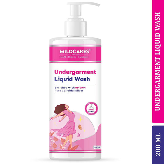 MildCares Antibacterial Undergarment Wash | Stain Removal & Odor Control | Bleach-Free Blossom Liquid Detergent