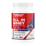 Fitness Buzz Nutrition I Prime Series I All in Whey with Added Digestive Enzymes I 20G Protein Per Serving I 4.3 BCAA Per Serving I 5.3G EAA Per Serving I Low Sugar I Nutraceutical I Veg I Belgian Chocolate