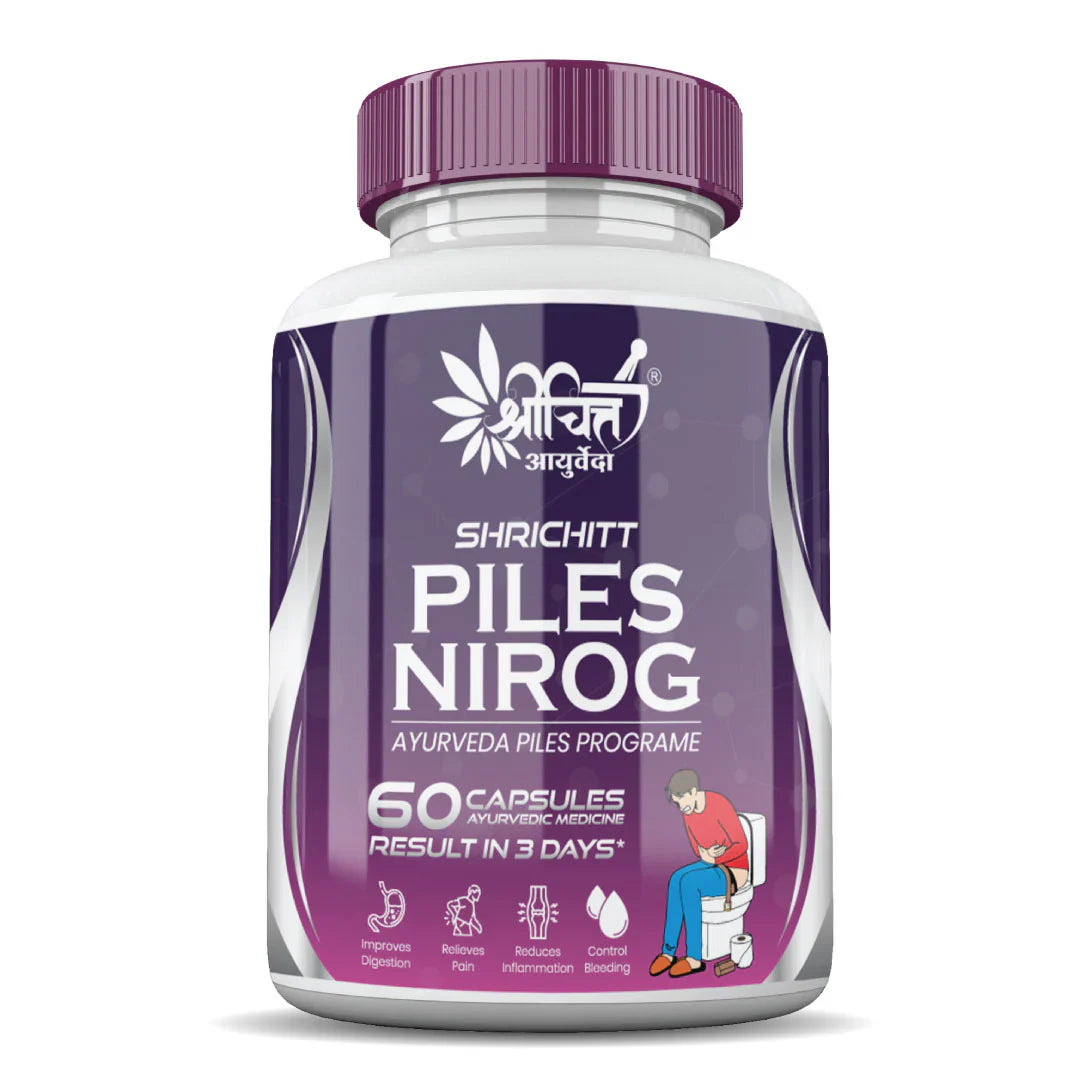 Shrichitt Ayurveda Piles Nirog Capsules -  60 Capsules