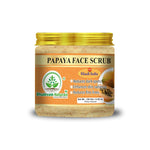Bhudevam Naturals Khadi Papaya Face Scrub for Tan Removal – Exfoliating Scrub for Dead Skin, Dark Spots & Skin Glow- 150GM