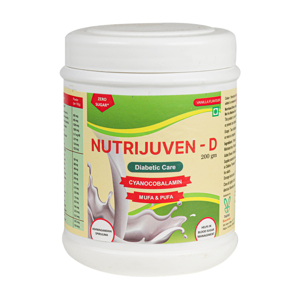 Nutrijuven - D Diabetic Care Powder (200gm Each) Zero Sugar Vanilla