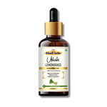 Khadi Lemongrass Essential Oil | Pure & Natural Lemongrass Oil for Face, Skin, Hair & Scalp Care | Essential Oil for Oily & Acne-Prone Skin | Refreshing Aromatherapy Oil | 15 ml