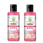 Bhudevam Naturals Khadi Rose Face Wash Gentle Herbal Face Cleanser for Soft & Glowing Skin- 420ML (Pack of 2)