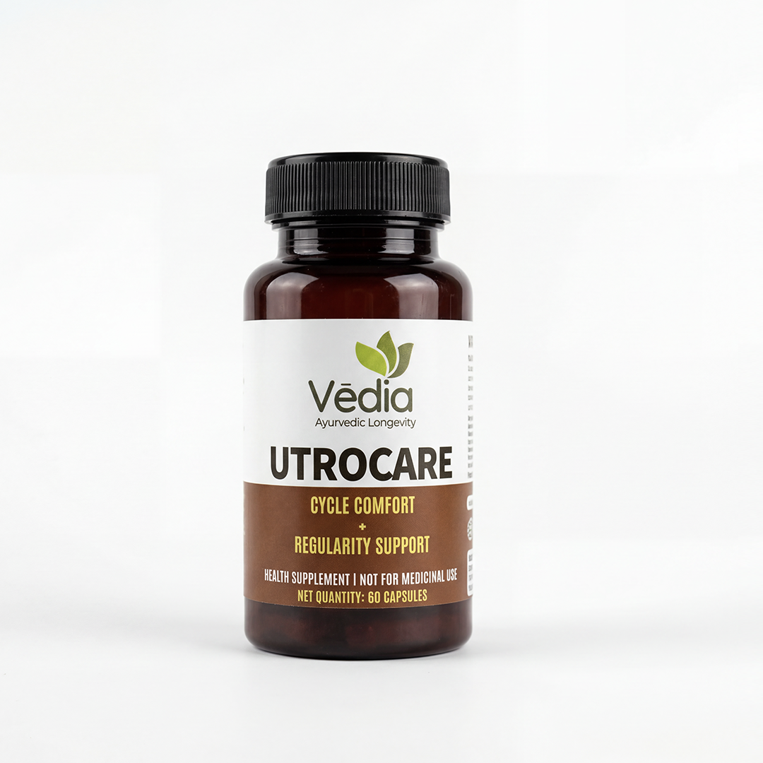 Vedia Utrocare Capsule | Ayurvedic Uterine Health, Hormonal Balance & Female Wellness Supplement
