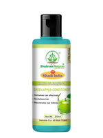 Bhudevam Naturals Khadi Green Apple Hair Shampoo + Conditioner for Soft, Silky & Frizz-Free Hair- 210ML