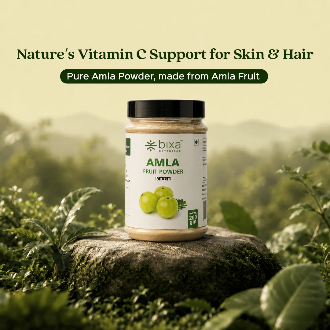 Bixa Botanical Amla Fruit Powder (Emblica Officinalis) | Pure Indian Gooseberry Powder for Natural Vitamin C, Immunity, Hair & Digestive Support (200g)