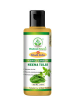 Bhudevam Naturals Khadi Henna & Tulsi Hair Shampoo for Scalp Care & Hair Fall Control- 210ML