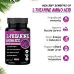 Adorreal L-Theanine Capsules (60 Capsules) | Promotes Calmness, Mental Focus & Stress Relief Without Drowsiness