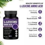Adorreal L-Leucine Amino Acid Capsule | 60 Capsules