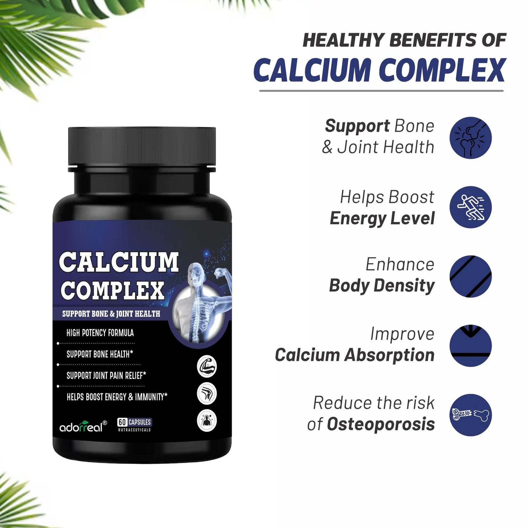 Adorreal Calcium Complex Capsule | 60  Capsules