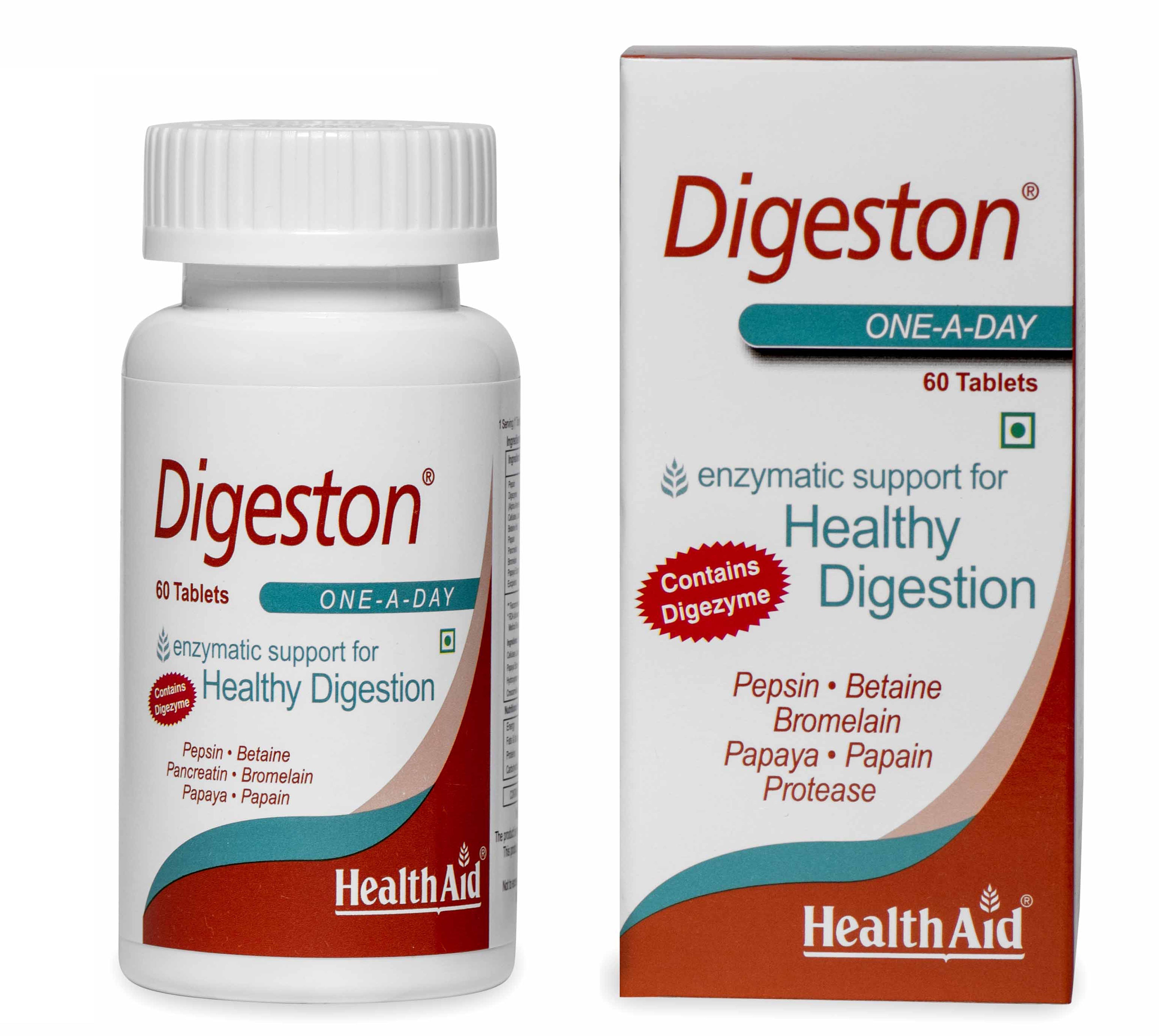 Healthaid Digeston Chewable tablets - 60 Chewable Tablets