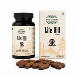 Herbs O' Shrubs Life-100 | Daily Energy, Vitality & Antioxidant Support Tablets | CoQ10, Ashwagandha, Spirulina, Resveratrol & L-Carnitine | Slow Down Aging | Boosts the Immunity, 30 Tablets