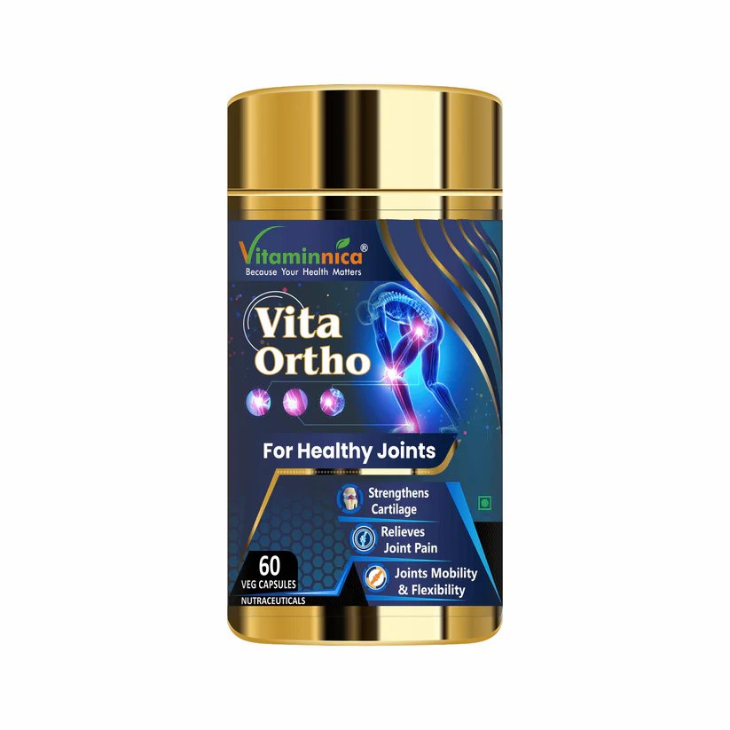 Vitaminnica Vita Ortho Capsules - Joint Flexibility, Mobility & Bone Support, 60 Count