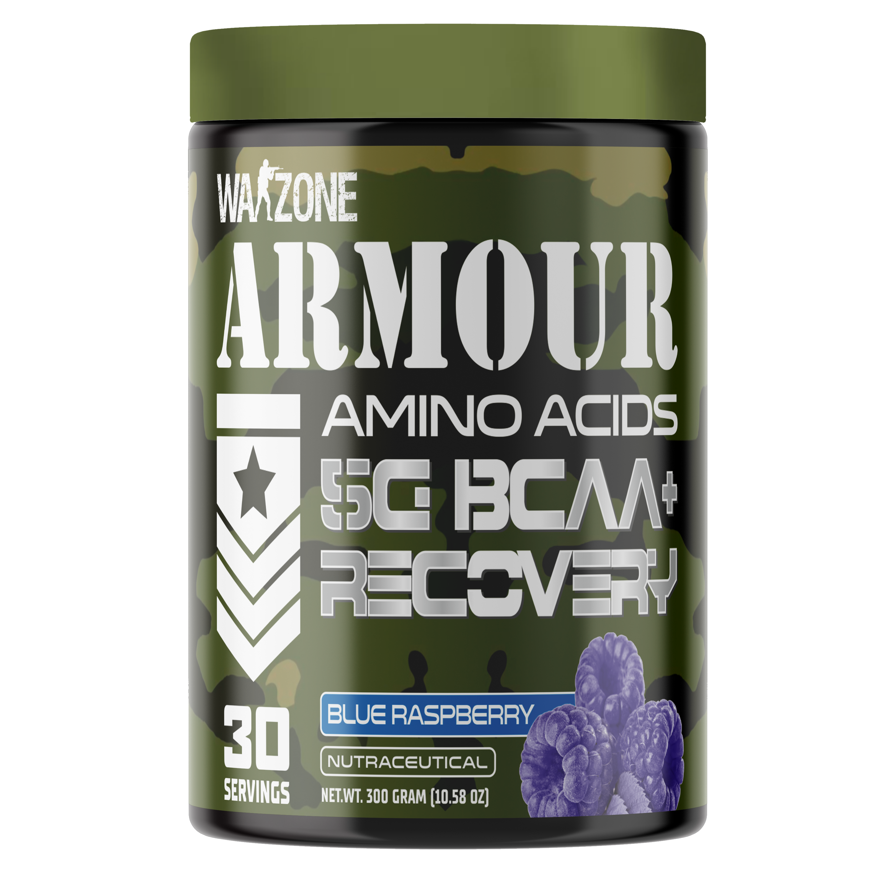 Warzone Nutrition Armour Amino Acid 5C BCAA+ Recovery 30 Serving I 300 GM