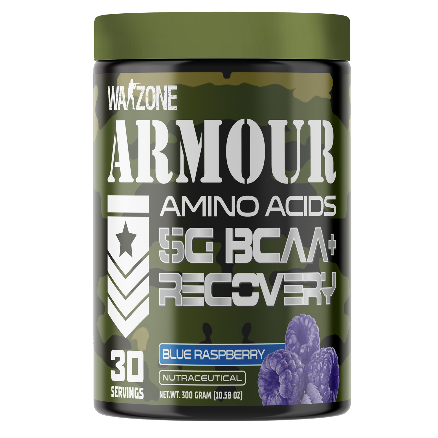 Warzone Nutrition Armour Amino Acid 5C BCAA+ Recovery 30 Serving I 300 GM