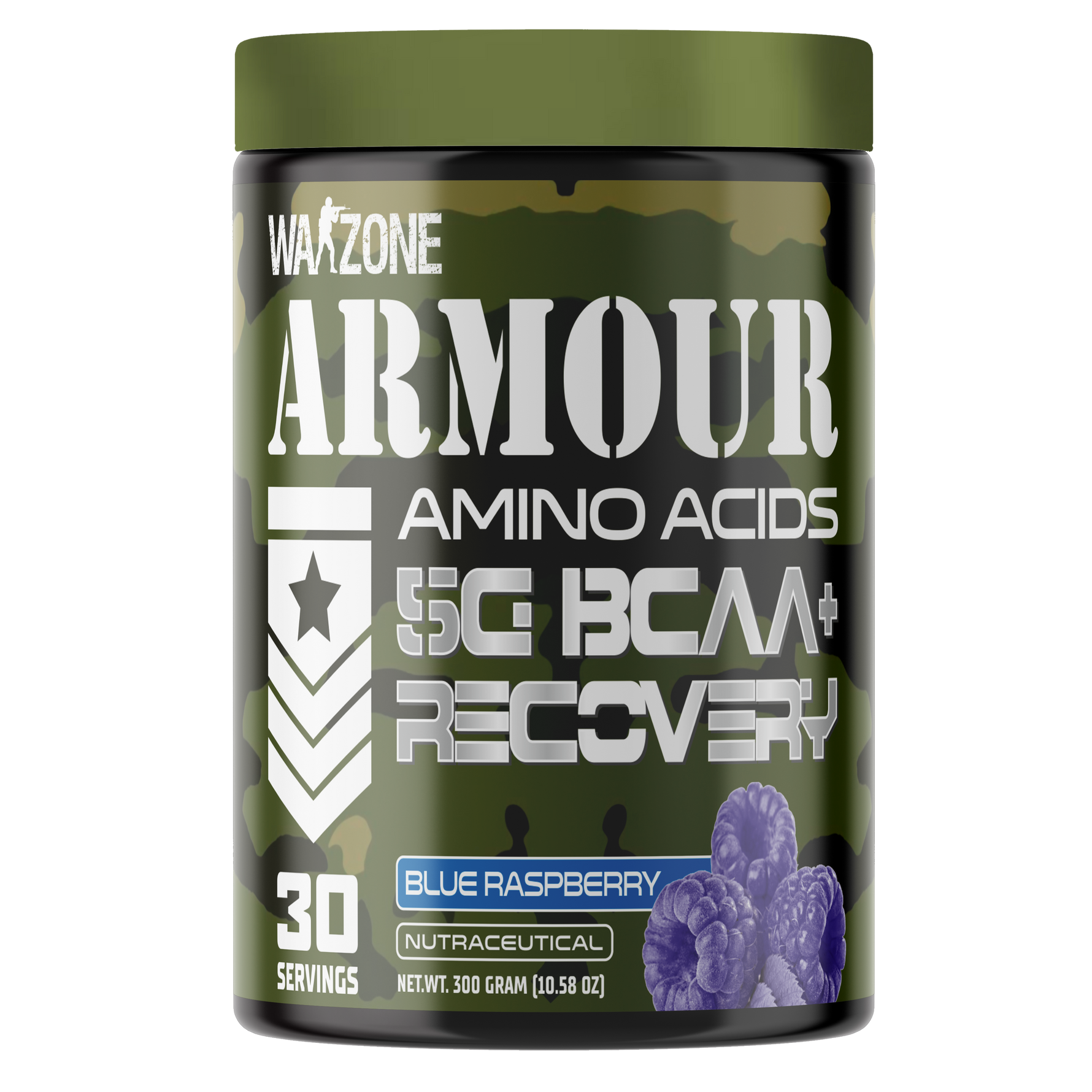Warzone Nutrition Armour Amino Acid 5C BCAA+ Recovery 30 Serving I 300 GM