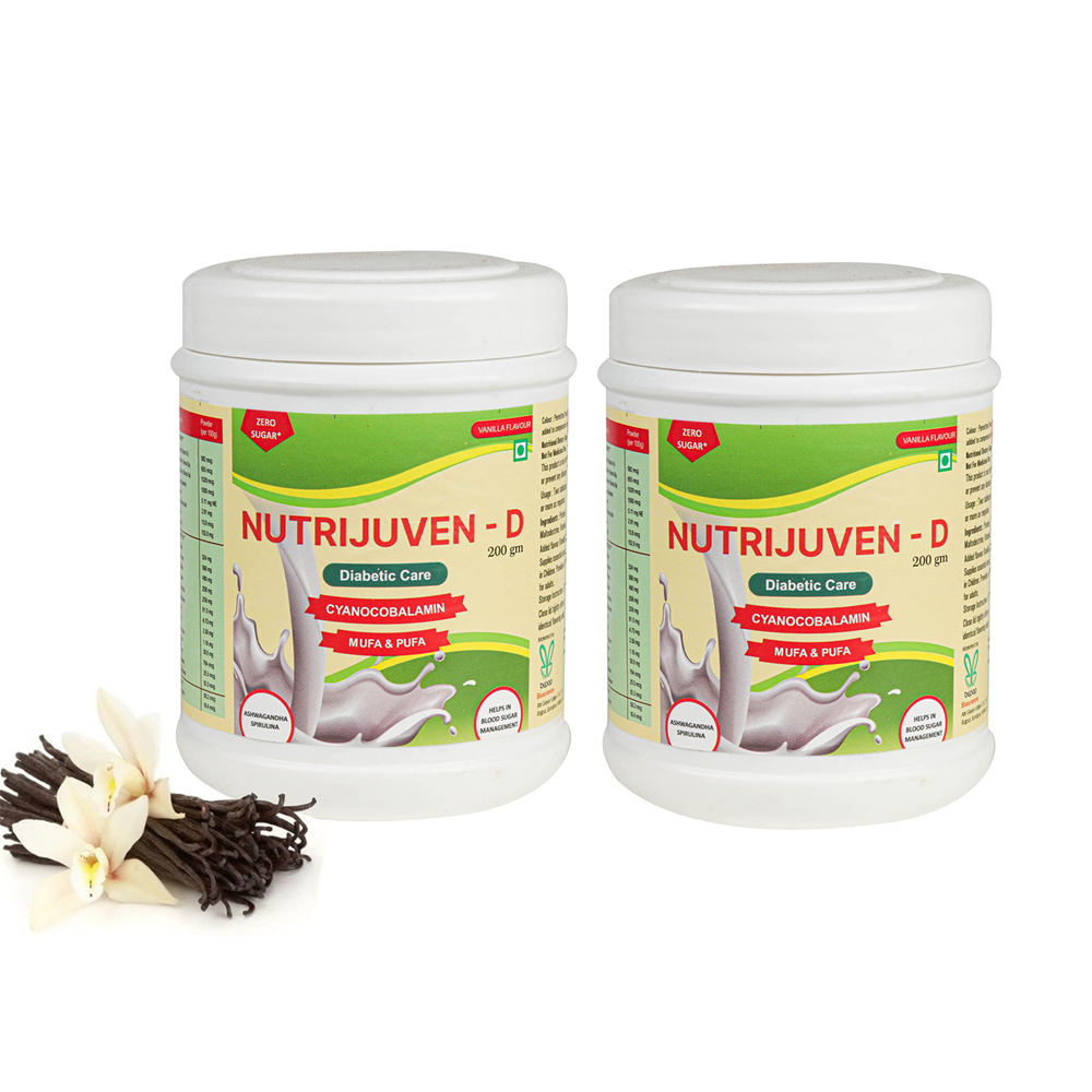 Nutrijuven - D Diabetic Care Powder (200gm Each) Zero Sugar Vanilla
