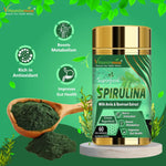 Vitaminnica Spirulina Capsules - Super Green Food for Immune Support & Detox, 60 Count