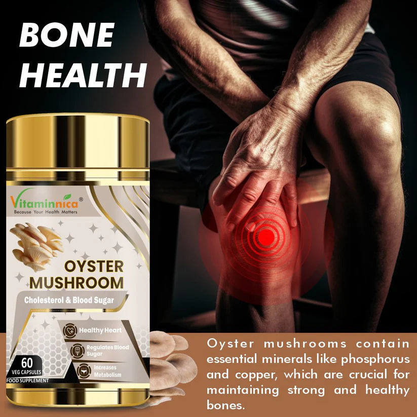 Vitaminnica Oyster Mushroom Capsules - Cardiovascular & Immune Support, 60 Count