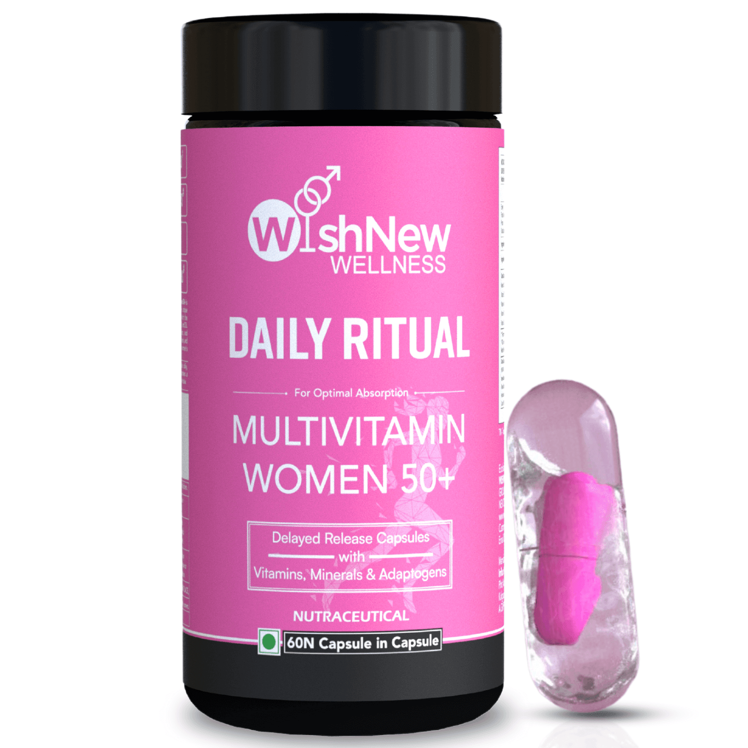 Wishnew Wellness Daily Ritual Multivitamin Women 50+ Capsule - 60 Capsules