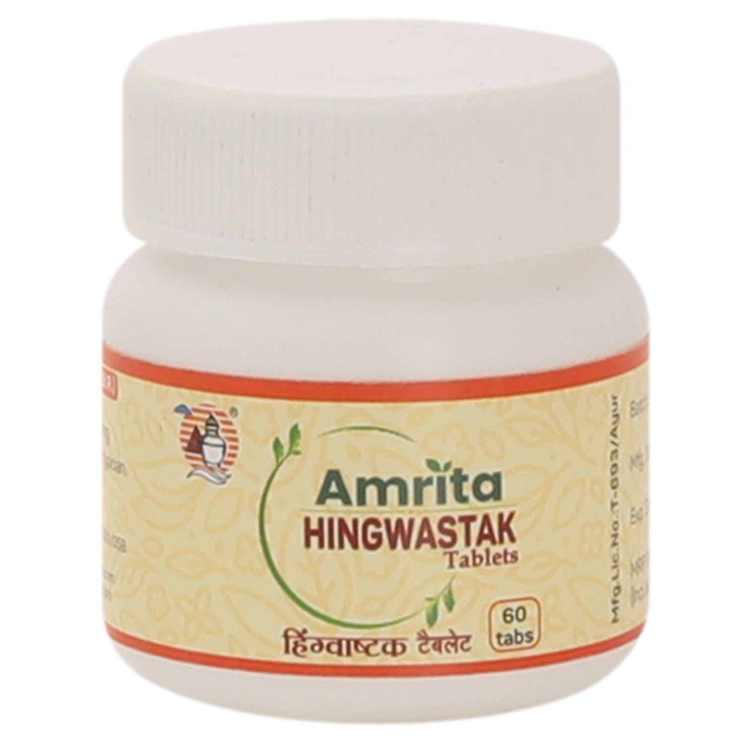 Amrita Hingwastak Tablets – Traditional Ayurvedic Digestive Wellness Support – 60 Tablets