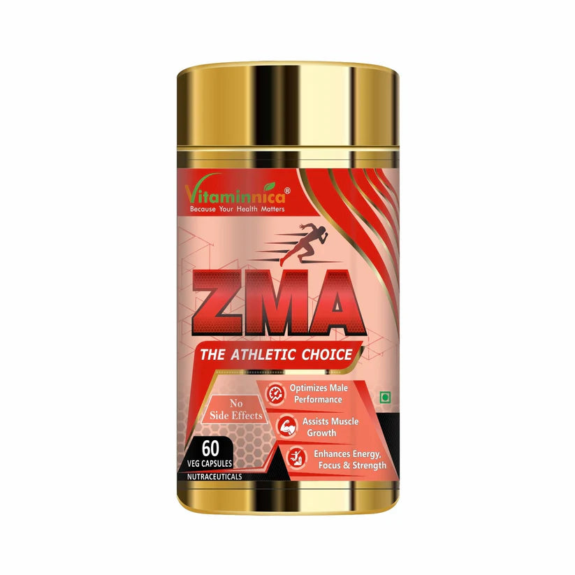 Vitaminnica ZMA Capsules - Sports Recovery & Muscle Strength Support, 60 Count