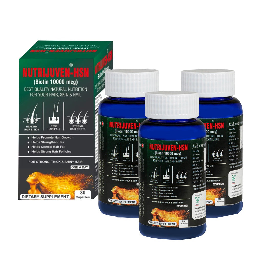 Bepop Bioscience Nutrijuven HSN Biotin 10000 mcg - 30 Capsule