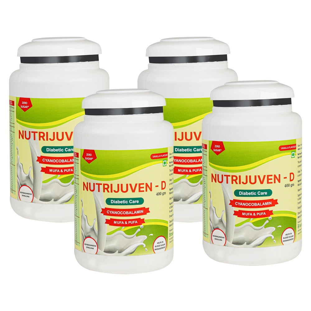 Nutrijuven - D Diabetic Care Powder (400gm Each) Zero Sugar Vanilla
