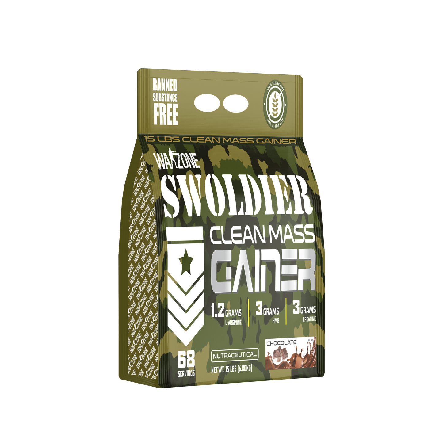 Warzone Swoldier Clean Mass Gainer – 15Lbs