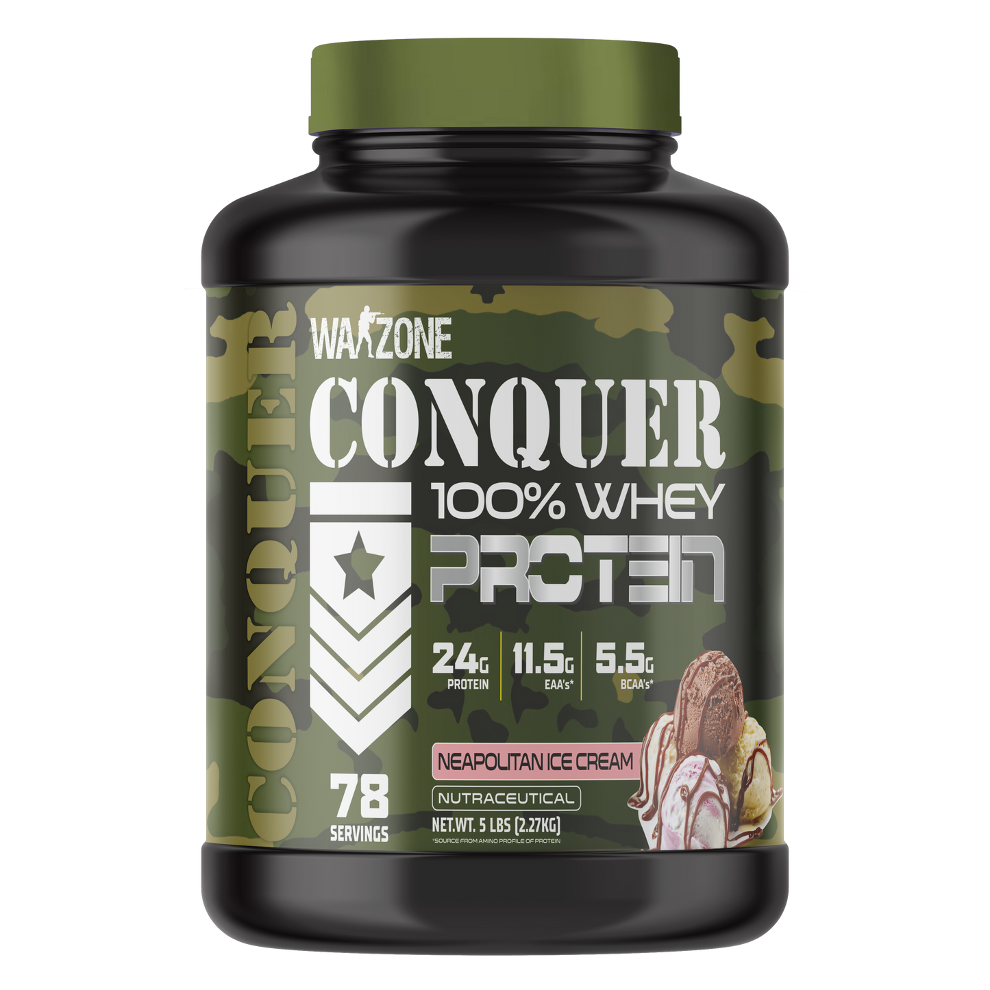Warzone Conquer Whey Protein – 5Lbs