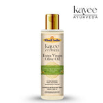 Kayee Ayurveda Extra Virgin Olive Oil for Skin and Hair Care | Natural Multi-Purpose Olive Oil for Dry Skin, Hair & Scalp Nourishment, Smoothness, Softness & Healthy-Looking Natural Shine | 100 ml