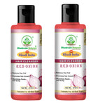 Bhudevam Naturals Khadi Red Onion Hair Shampoo – Anti-Hair Fall & Strengthening Formula- 420ML (Pack of 2)