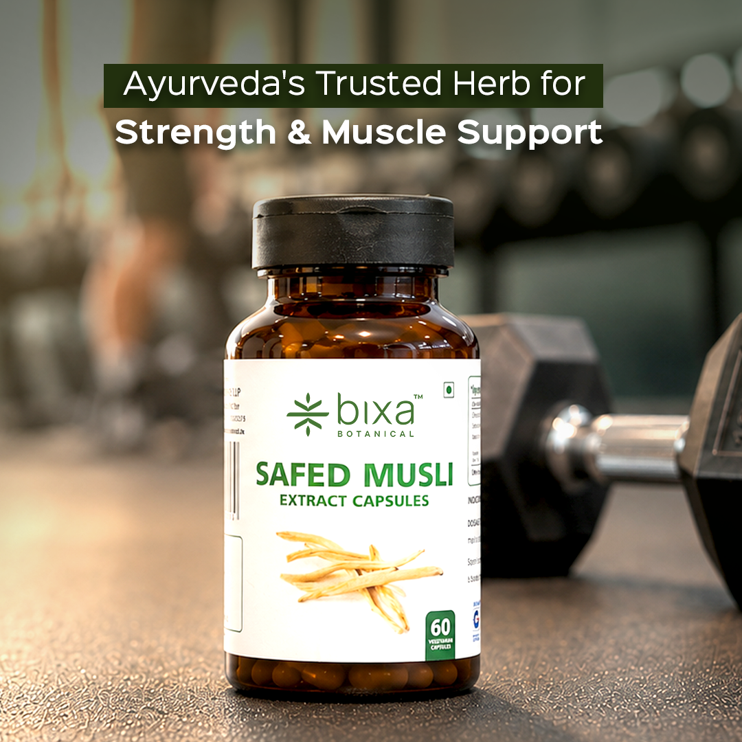 Bixa Botanical Safed Musli Extract Capsules | 60 Capsules