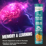 Vitaminnica Magnesium L-Threonate Effervescent Tablets - Brain Health & Focus Support, 20 Count