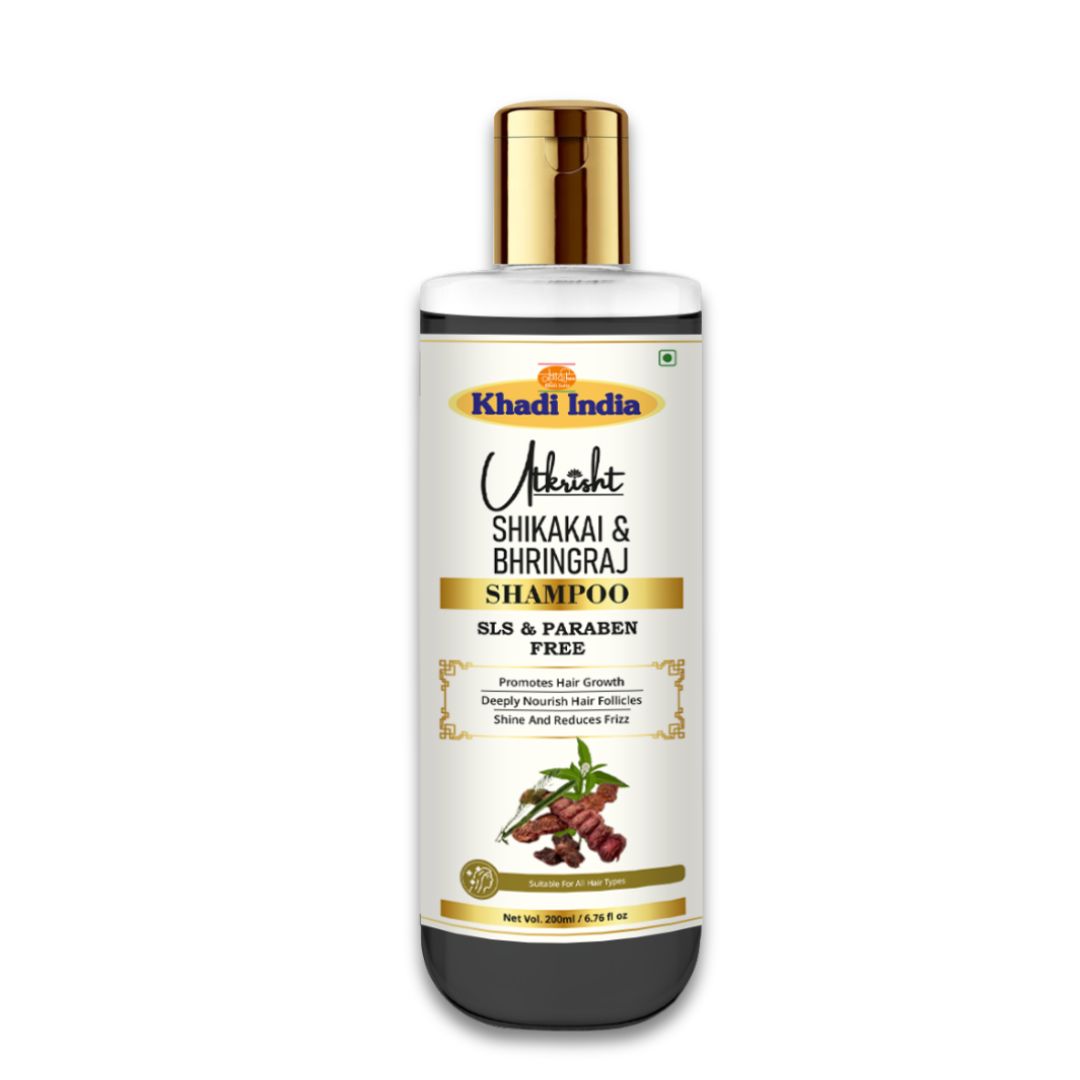 Utkrisht Khadi Shikakai & Bhringraj Shampoo (200ml)