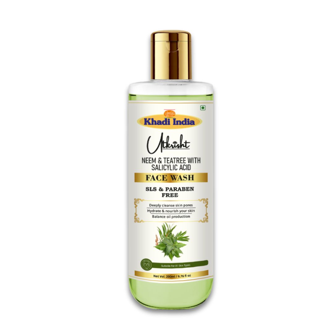 Utkrisht Khadi Natural Neem & Tea Tree Face Wash (200ml)